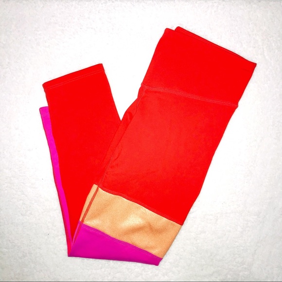 Joy Lab ColorBlock Cropped Spandex Leggings - Picture 6 of 7